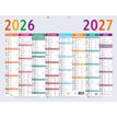 3660942032582-Calendrier Multicolore - 8 mois par face - 55 x 40,5 cm - 16 mois - Exacompta--0