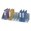 Trieur pour classeurs à levier - 10 cases fixes - L 89,7 cm - gris