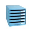 9002493421721-Exacompta BIG-BOX PLUS Classic - Bloc de classement 5 tiroirs - Turquoise-P_79365761_2-1