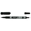 Pilot TWIN MARKER - Marqueur permanent - double pointe fine et extra fine - noir