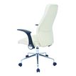 3397701921527-Fauteuil de bureau BRONTES - accoudoirs rabattables - appui-tête intégré - blanc-P_79366942_3-2