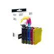 3700654206793-Cartouche compatible Epson T0615 Ourson - Pack de 5 - noir x2, cyan, magenta, jaune - Switc-P_79372632_1-0
