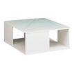 3483600282743-Table basse - SUNDAY - Blanc - L 80 x H 38 x P 80 cm -P_79375170_1-0