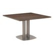 Table carrée VERMONT - L115 x H75 x P115 - Noyer fumé