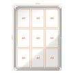 5028252064064-Nobo - Vitrine extérieure - 9 feuilles A4 - Surface magnétique - porte battante - 70,8 x 96,9 x 4,3 c--2