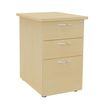 3253310175655-Caisson bout de bureau IDRA/DUAL - L47 x P60 cm - Imitation Hêtre--0