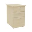 3253310175662-Caisson bout de bureau IDRA/DUAL - L47 x P60 cm - Imitation Erable--0