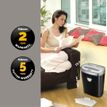 0043859646906-Fellowes Powershred 53C - destructeur de documents coupe croisée - 10 feuilles - Corbeille 23 litres--5