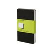 9788883704918-Moleskine Cahier Pocket - 3 journaux - 9 x 14 cm - 64 pages - uni - noir-P_79381430_2-1
