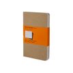9788883704925-Moleskine Cahier Pocket - 3 journaux - 9 x 14 cm - 64 pages - ligné - marron kraft-P_79381431_2-1