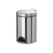3019920901257-Rossignol Sanelia - Poubelle à pédale métallique - 14 L - acier inoxydable-P_79382547_1-0