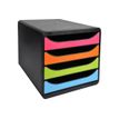 9002493423268-Exacompta BigBox - Module de classement 4 tiroirs - noir/arlequin-P_79382835_2-1
