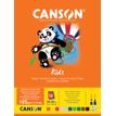 3148950015327-Canson Kids Création - Bloc dessin - 10 feuilles - 24 x 32 cm - 185 gr - couleurs assorties--0