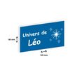 2012348178240-Plaque personnalisée avec votre texte - 120 x 60 mm - bleue - adhésivée prête à poser-P_79384181_2-1