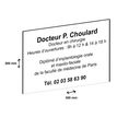 3459590648531-Plaque professionnelle personnalisée avec votre texte - 300 x 200 mm - Epaisseur 3,2 mm - blanche -P_79384206_2-1