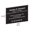 2012348178769-Plaque professionnelle personnalisée avec votre texte - 300 x 200 mm - Epaisseur 3,2 mm - noire -P_79384207_2-1