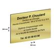 2012348178844-Plaque professionnelle personnalisée avec votre texte - 300 x 200 mm - Epaisseur 3,2 mm - dorée -P_79384211_2-1