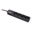 3700085612798-INFOSEC S4 Black Line II - Multiprise parafoudre 4 prises - parasurtenseur 2500 W-P_79386524_3-1