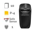 043859642854-Fellowes Powershred 60CS - destructeur de documents coupe croisée - 10 feuilles - Corbeille 22 litres--1