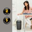 043859642854-Fellowes Powershred 60CS - destructeur de documents coupe croisée - 10 feuilles - Corbeille 22 litres--5