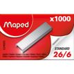 Maped - Boîte de 1000 Agrafes 26/6 - jusqu'à 20 feuilles