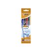3086123340749-BIC Cristal SOFT - 4 Stylos à bille - noir, rouge, bleu, vert - 1.2 mm-P_79389863_7-6
