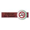 3462620089549-Bequet - Plaque "Duosign" - Défense de fumer - 22 x 8 cm - bois exotique/PVC-P_79390219_1-0
