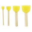 3700043001831-Cléopâtre - pack de 4 - Pinceaux mousse - plusieurs diamêtres disponibles--0