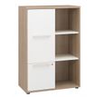 3483600460509-Rangement haut ARPE - L80 x H116 x P41 - Chêne et blanc-P_79393567_1-0