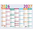 3660942048743-Calendrier Multicolore - 7 mois par face - 29,5 x 22 cm - Septembre à Septembre - Exacompta--0