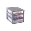 3234530000743-Fast Orgamix - Bac de rangement 3 tiroirs A6 - transparent-P_79395517_1-0