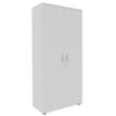 3253310146433-Armoire haute INEO/LEVEL/STEELY/WOODY - L80 x H180 x P47 - 2 portes - Corps blanc - Portes et dessus Bl--0