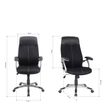 3397703398945-Fauteuil de bureau TARANIS - accoudoirs fixes - appui-tête intégré - noir-P_79395812_9-8