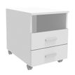 Caisson mobile INEO JET UP Bureau Vallée - L43xH56xP60 cm - 3 Tiroirs dont 1 personnalisable obligatoire - façade blanc perle