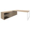 3253310134669-Bureau LOFTER Manager - L180 x P100 x H72,5 cm - console retour à gauche (cases) - pieds blanc - p-P_79395829_1-0