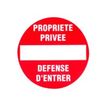 8711234127242-Pickup - Plaque de signalisation ronde - 180 mm (diamêtre) - défense d'entrer-P_79396271_1-0