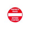 8711234127303-Pickup - Plaque de signalisation ronde - 300 mm (diamètre) - entrée interdite-P_79396273_1-0