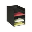 3660141202021-Trieur organiseur de bureau EASY OFFICE - 5 cases pour documents format 24 x 32 cm - noir-P_79397004_1-0