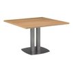 3483600219701-Table de réunion carrée SLIVER - L115 x H75 x P115 - Chêne fil et blanc-P_79397493_1-0