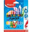 3154148454205-Rotuladores lavables Maped Color'Peps Jungle 12 colores – Punta 2,8 mm--0