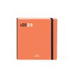 Agenda Flex - 1 semaine sur 2 pages - 16 x 16 cm - corail - Oberthur