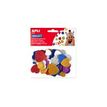 Apli - Sachet de gommettes en mousse - motifs cœurs - couleurs vives