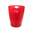 Exacompta Ecobin - Corbeille à papier 15L - rouge carmin