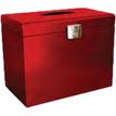 3219090401353-Pierre Henry - Classeur ménager en métal (valisette) avec 5 dossiers suspendus - rouge p-P_79401081_1-0