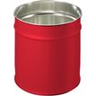 Pierre Henry - Corbeille à papier 12L - métal - rouge