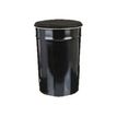 3219090809463-Pierre Henry - Poubelle pouf 33L - métal - noir-P_79401094_1-0