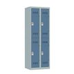 3219093122910-Vestiaire multicases - 2 colonnes - 4 portes - 180 x 60 x 50 cm - gris/bleu--0