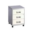 3219090954606-Caisson mobile - 3 tiroirs - alu/blanc-P_79401101_1-0