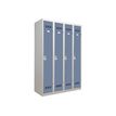 3219093104114-Vestiaire Industrie Propre - 4 portes - 180 x 120 x 50 cm - gris/beu-P_79401169_1-0