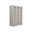 3219093114045-Vestiaire Industrie Salissante - 3 portes - 180 x 120 x 50 cm - gris/gris-P_79401176_1-0